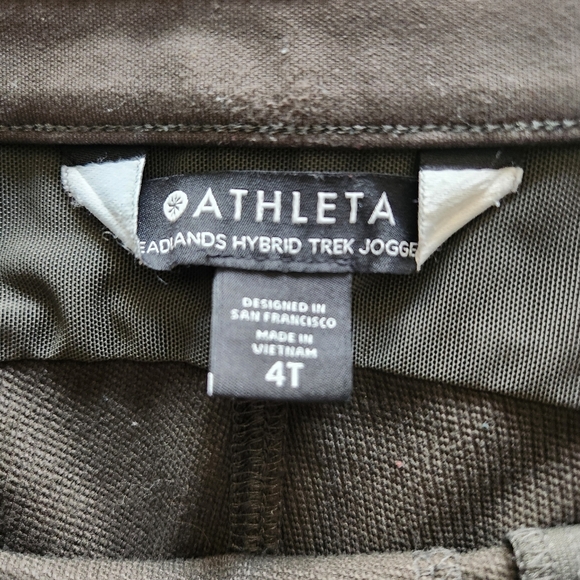 Athleta Womens |4 Tall| Olive Headlands Hybrid Trek Jogger/486183 - Picture 10 of 12